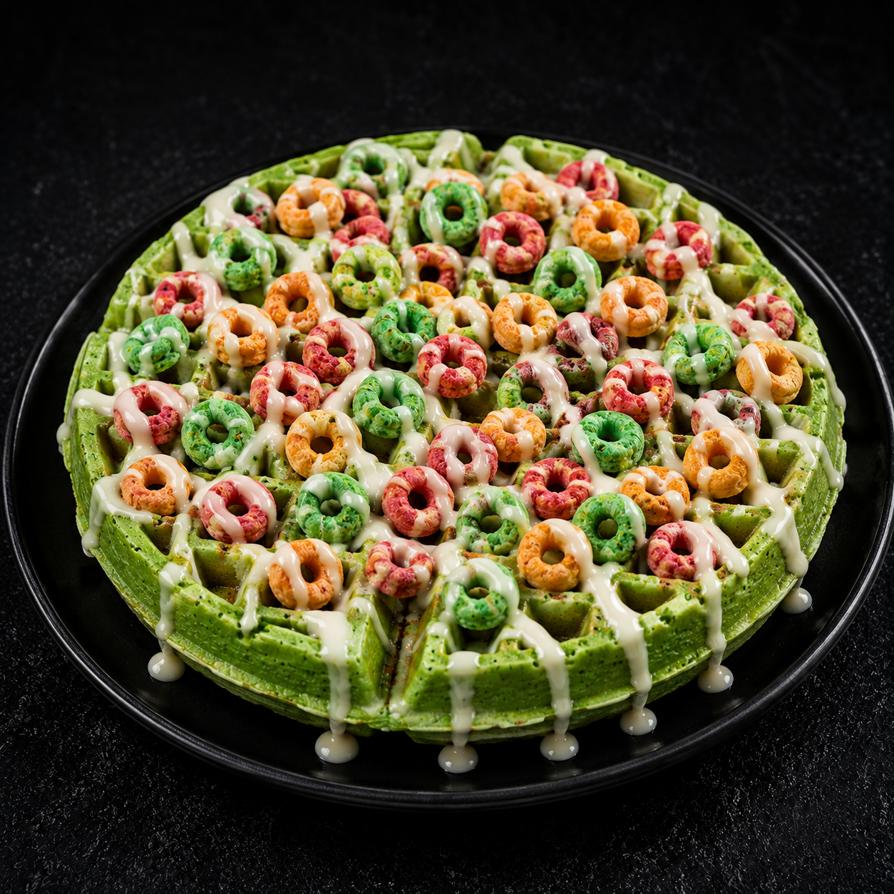 Apple Jacks waffle